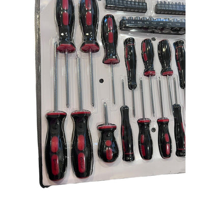 50 Piece Hyper Tough Screwdriver Set Multi-Type Easy Care Easy Clean NEW