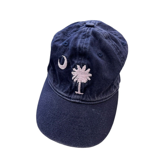 VIV & LOU South Carolina Palmetto Moon Youth Cap Hat Blue Pink