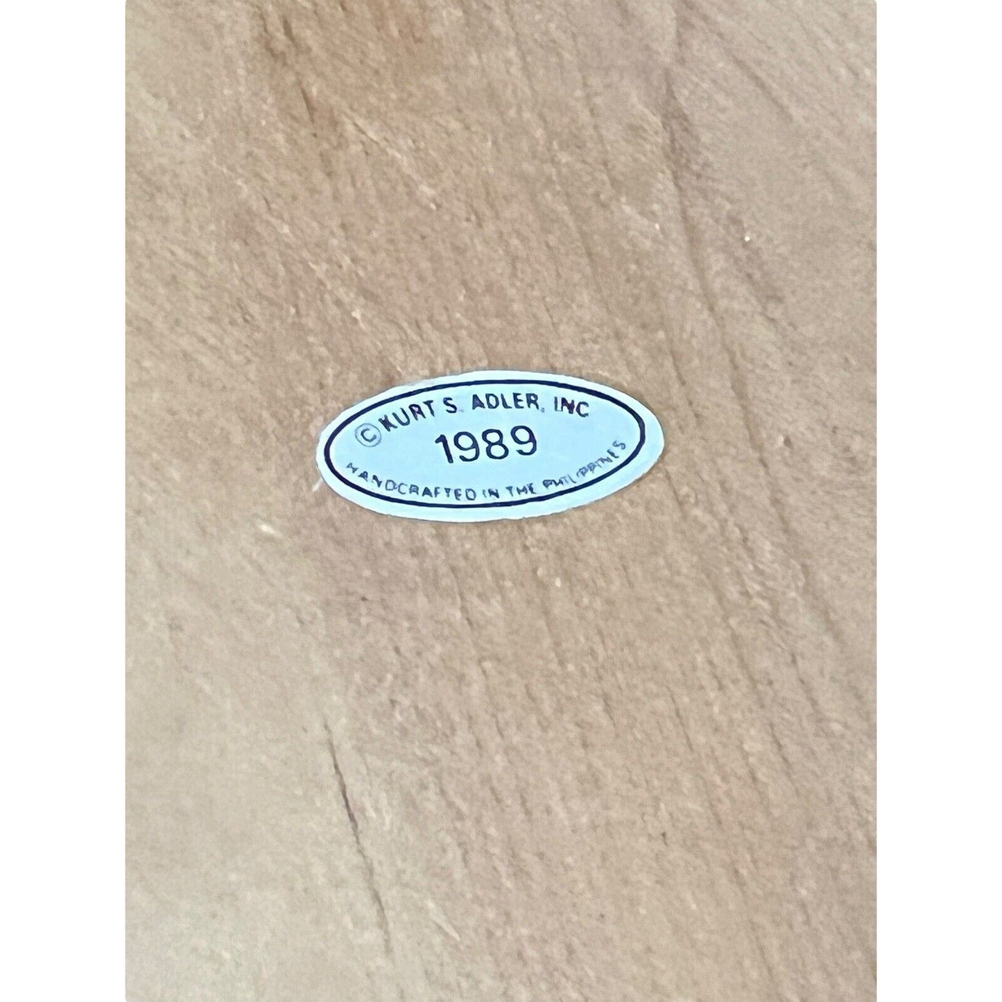 Kurt Adler Santa Claus Wood Christmas Ornament Holiday Painted 1989