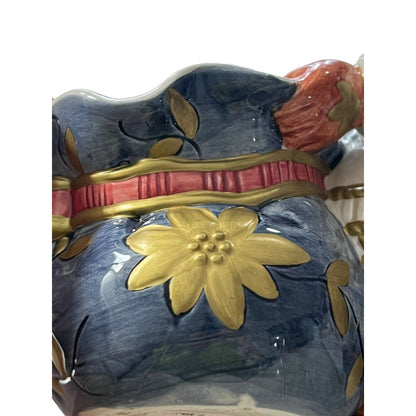 Fitz and Floyd Santa Claus St Nick Home Fragrance Ceramic Candle Holder Holiday