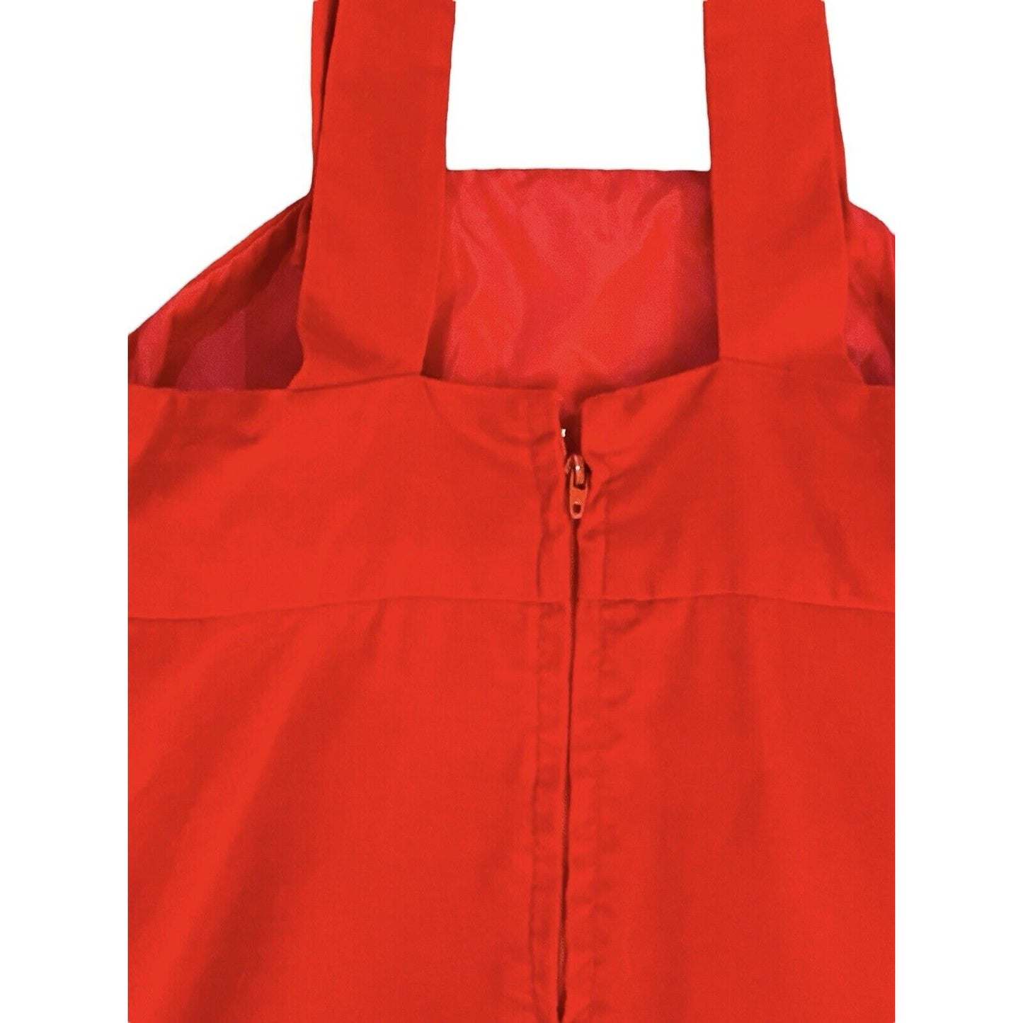 Vintage Girls Red Velvet Jumper Christmas Valentine Dress Handmade Long