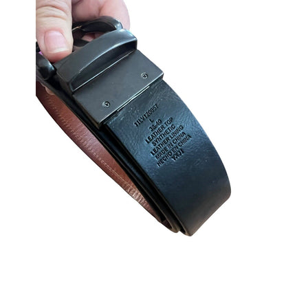 Levi Strauss Mens Genuine Leather Reversible Belt 11LV0057 Black Brown Large 38