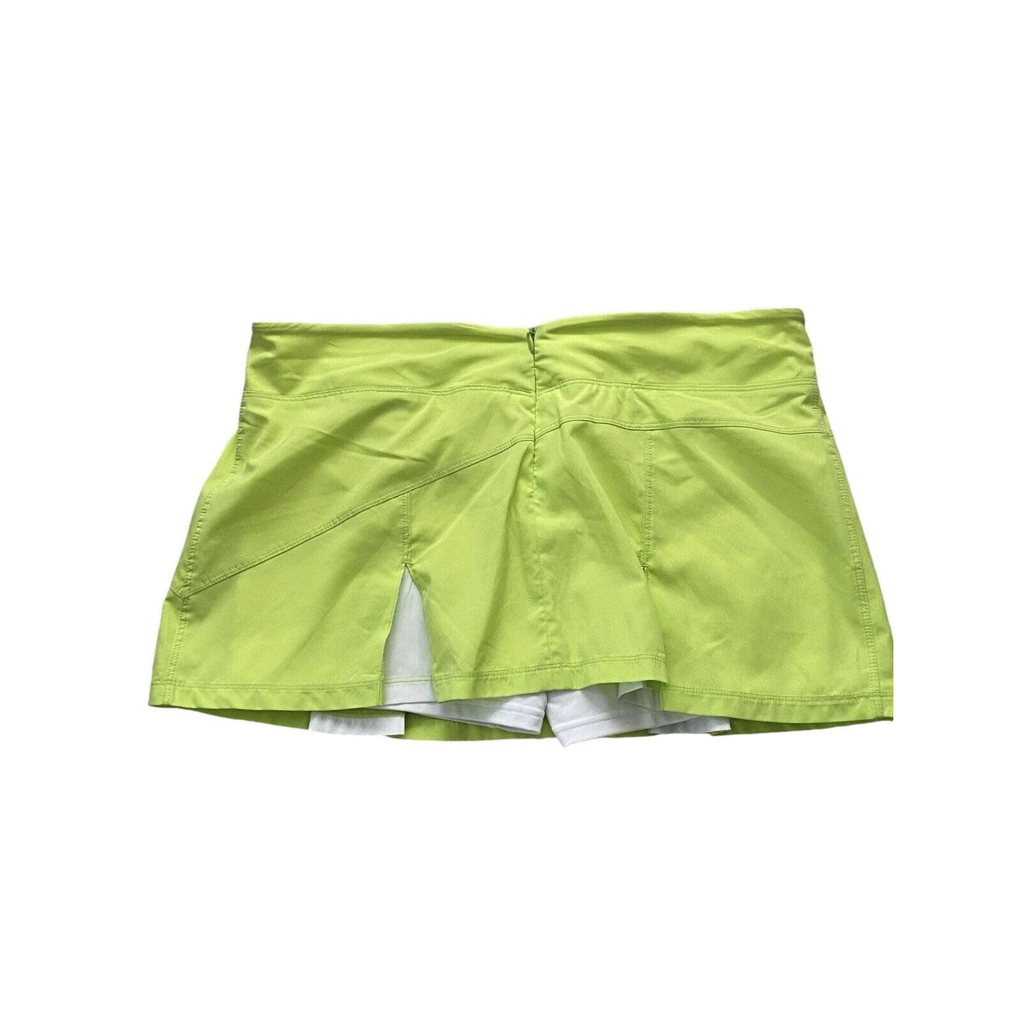 Size Large Bolle Tech Pull On Women Athletic Pickleball Skort Skirt Shorts Lime
