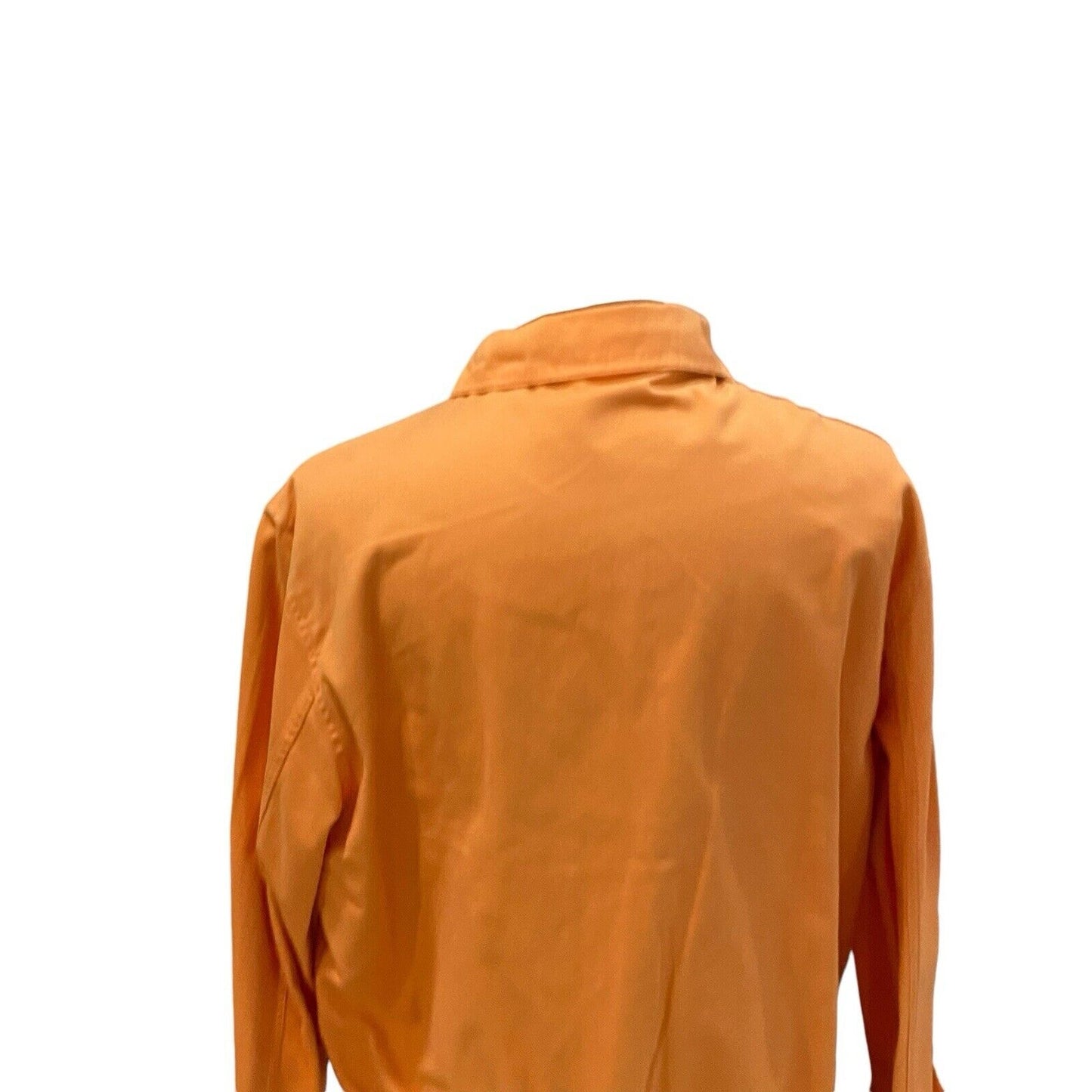 VINTAGE Polo Ralph Lauren Jacket Mens XL Zip Up Bomber Coat Jacket Logo Orange