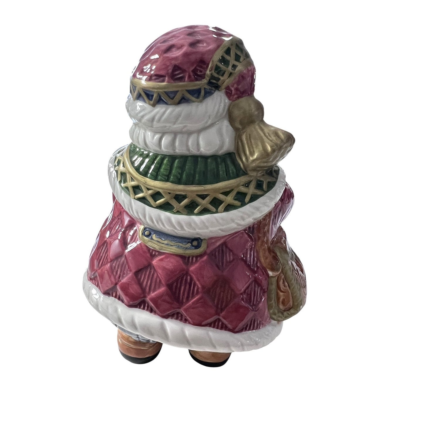 Fitz and Floyd Santa Claus St Nick Home Fragrance Ceramic Candle Holder Holiday