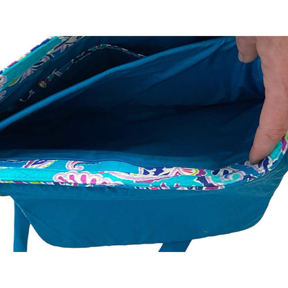 Vera Bradley Lighten Up Messenger Bag Waikiki Blue Paisley Crossbody