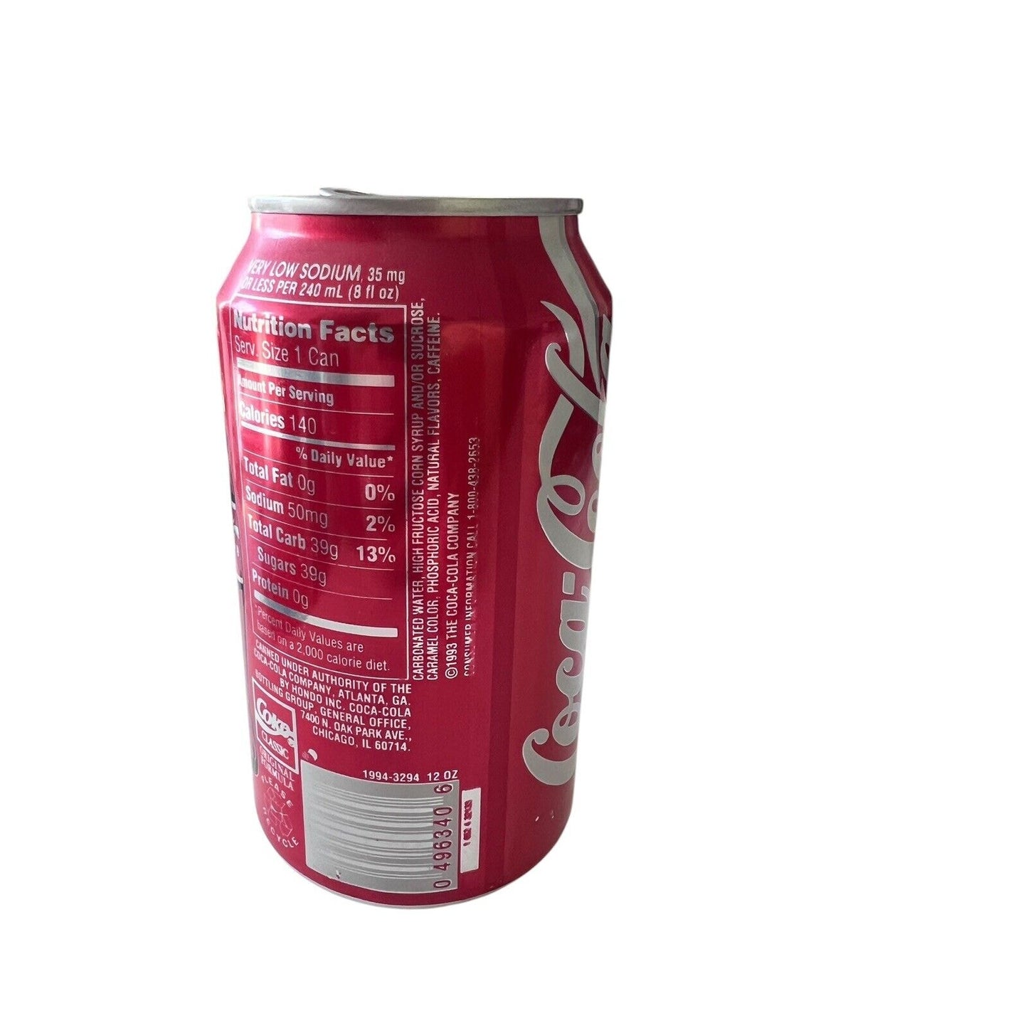 Coke Can Coca Cola Classic Collector 1995