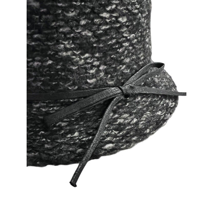 Women's Black Gray Cloche Hat Indigo Soul One Size EUC