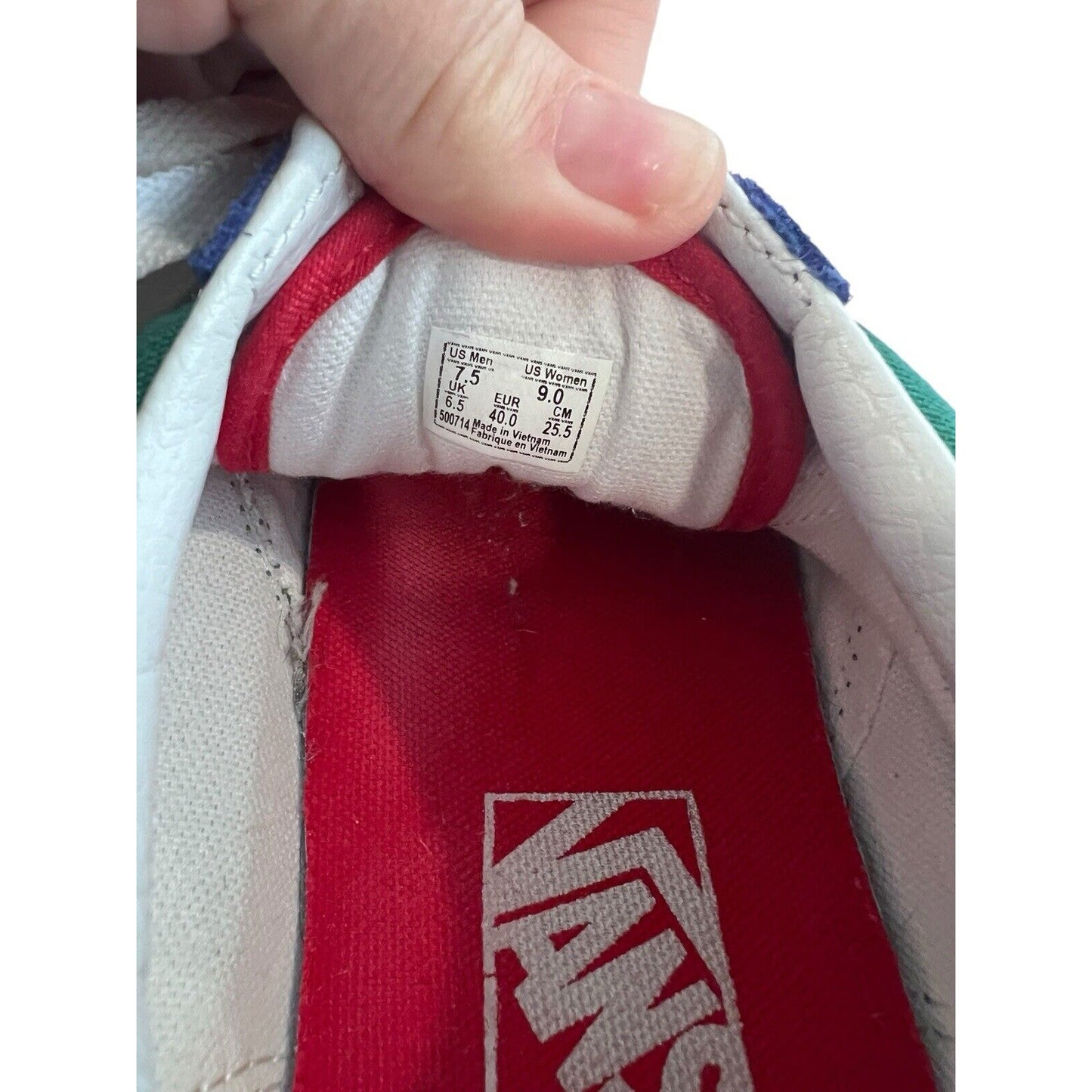 VANS Old Skool Yacht Club Sneaker Shoes 7.5M /9W Excellent Preowned Condition