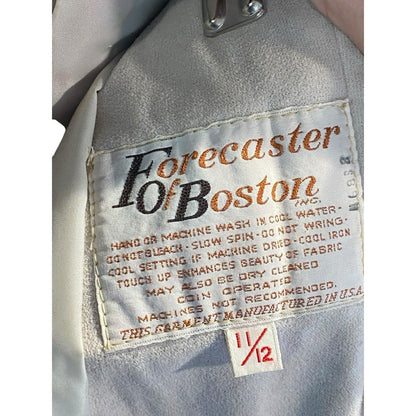 Vintage Forecaster Of Boston Coat Womens 11/12 Cream Classic Lined Pockets