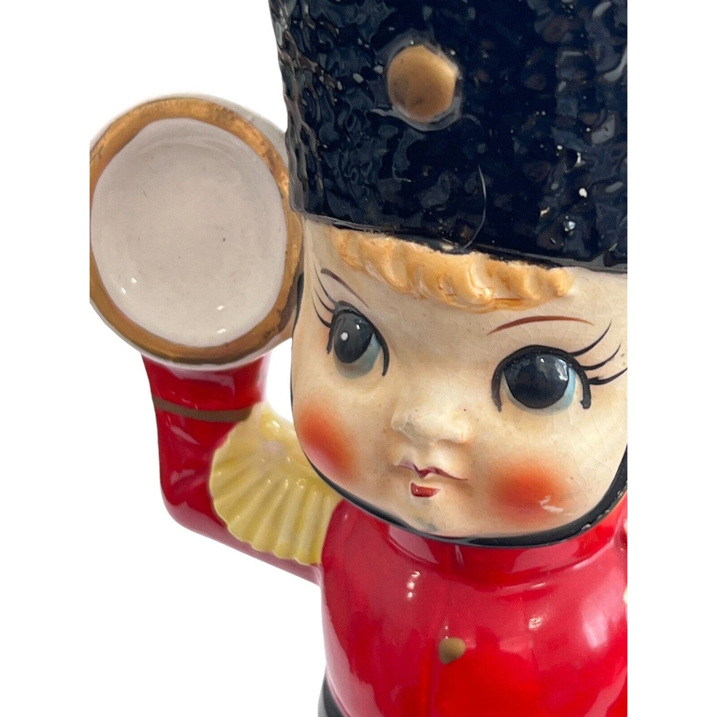 Vintage Mid Century Queens Royal Guard Ceramic Figurine Japan Chalk ware MCM