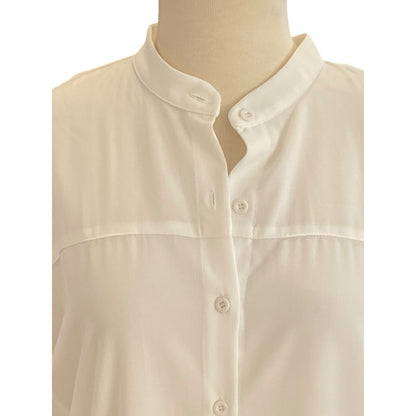 Jade Melody Tam Ivory Short Flutter Sleeve Top NEW XS Cream