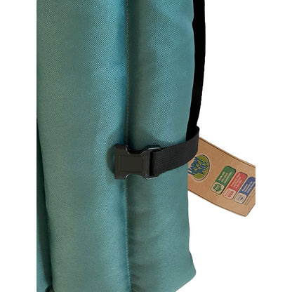 Happy Tails Outdoor Dog Bed Green Brown Camping Adventure 34”x26”