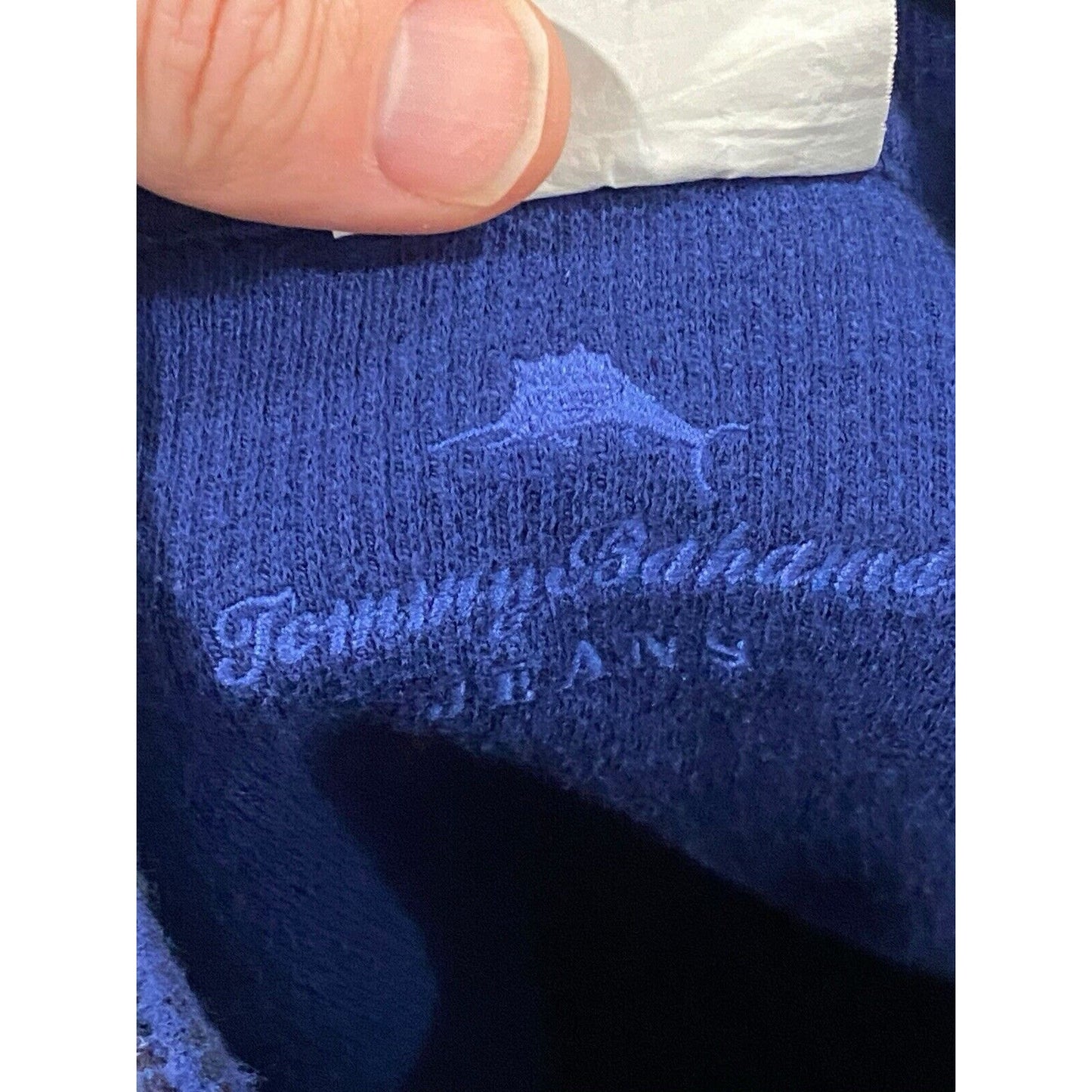 Size XL Tommy Bahama Mens 1/4 Zip Reversible Sweatshirt Sweater Blue
