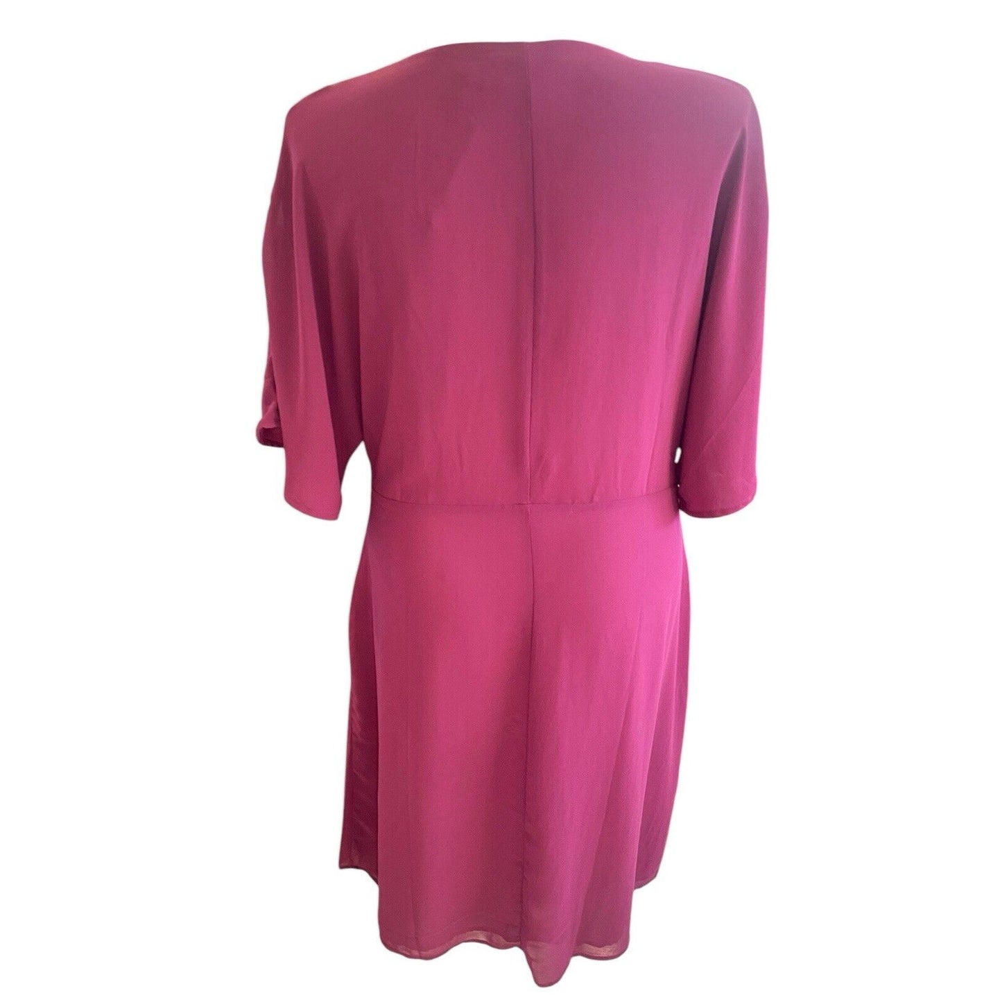 Standards And Practices Dress Surplice Wrap Front Magenta Women Size 2X