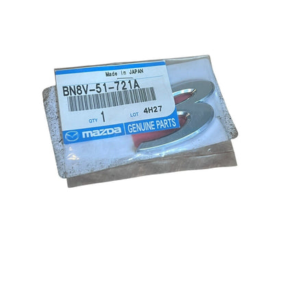 Mazda 3 Rear Chrome "3" Emblem Ornament BN8V-51-721A