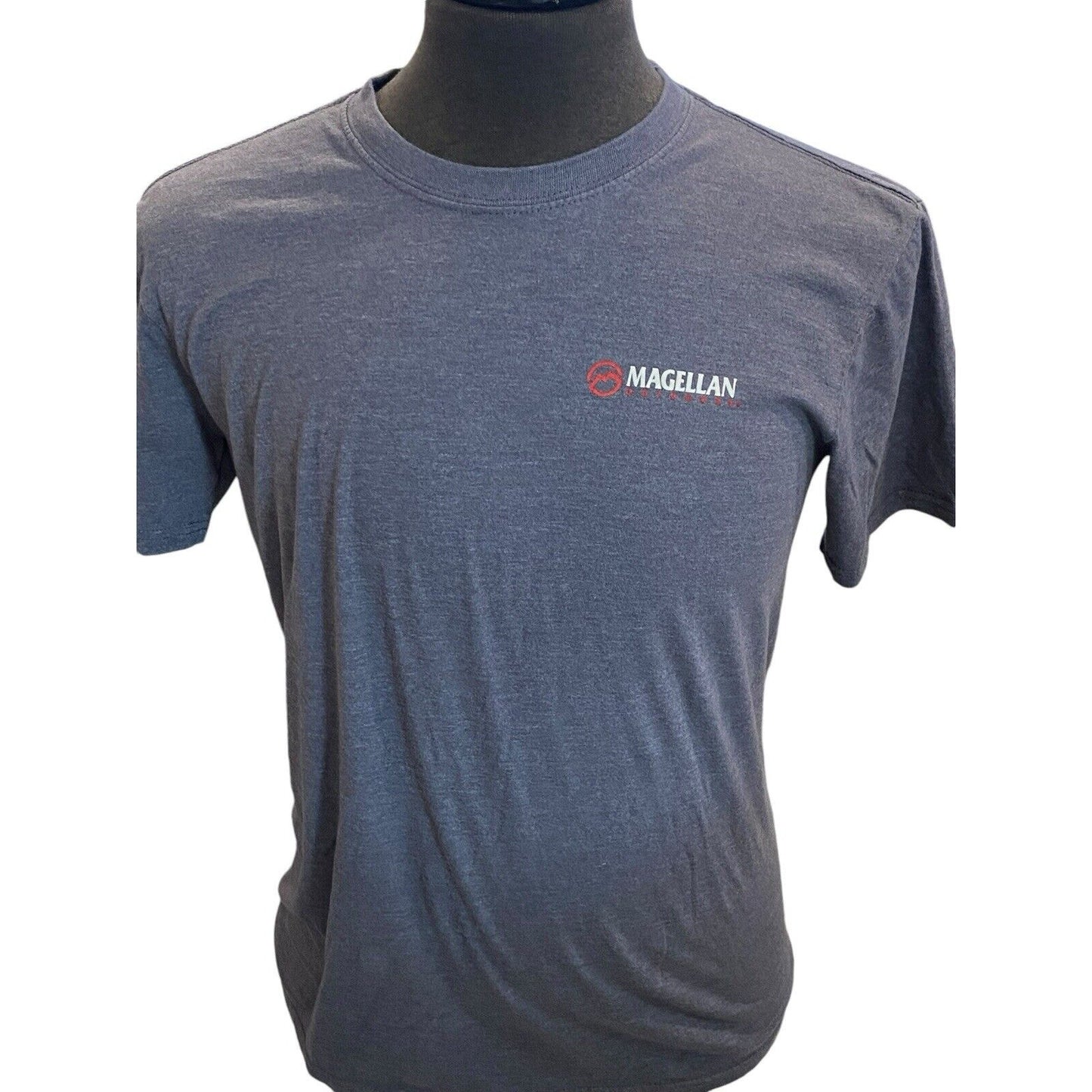 Size Medium Magellan Mens T Shirt Blue American Flag USA Top