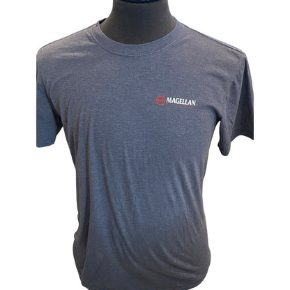 Size Medium Magellan Mens T Shirt Blue American Flag USA Top