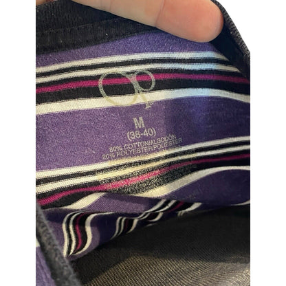 Size Medium OP Striped Pocket T Shirt Short Sleeve V-Neck