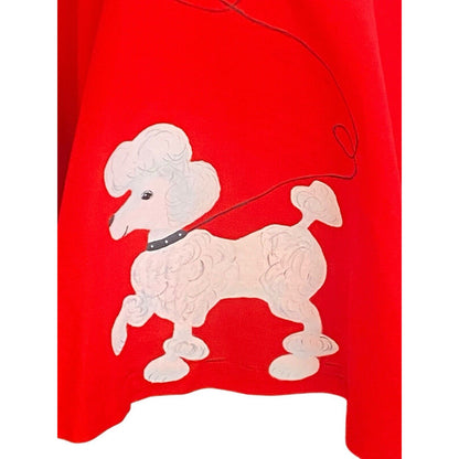 VTG Womens Poodle Skirt Style Dance Costume Christmas 50s Hip Hop Handmade