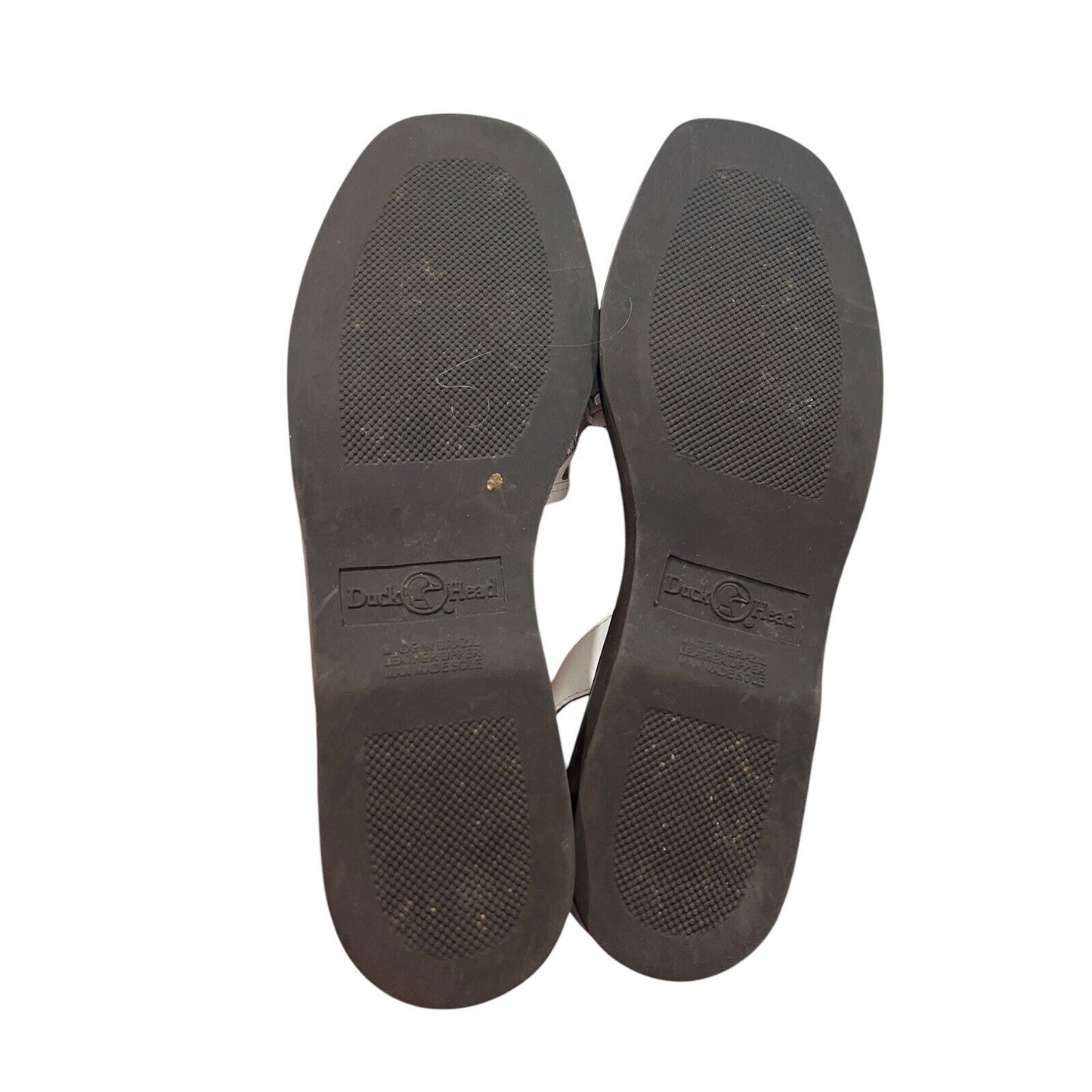 Duck Head Women's White Leather Open Weave Slingbacks 7N Resort Wear