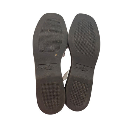 Duck Head Women's White Leather Open Weave Slingbacks 7N Resort Wear