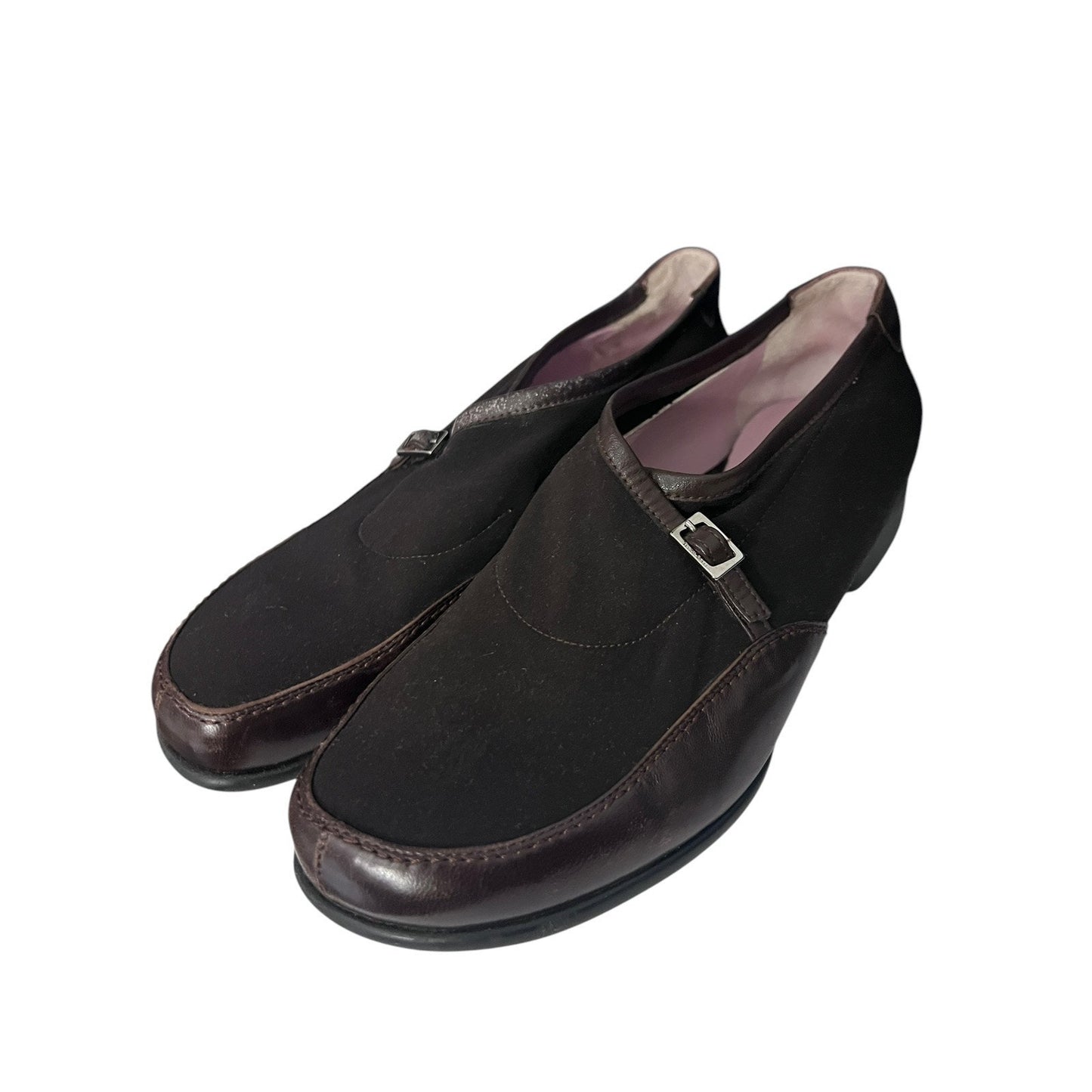 Taryn Rose Soraya Loafer 38.5 Slip On Shoes Brown 8.5 M