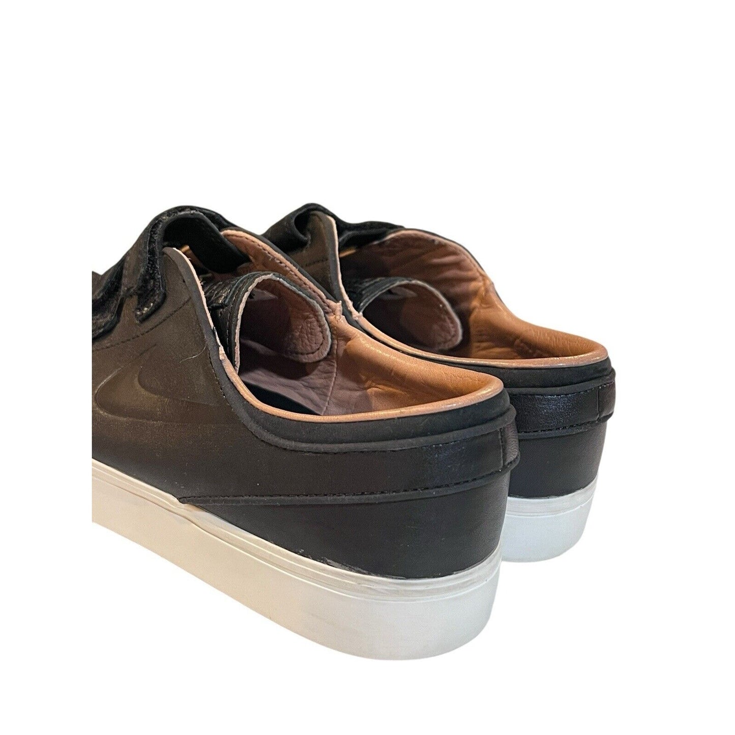 9.5 Rare Nike SB Zoom Janoski AC dunk 705405-002 Triple Black Leather Shoes Skat