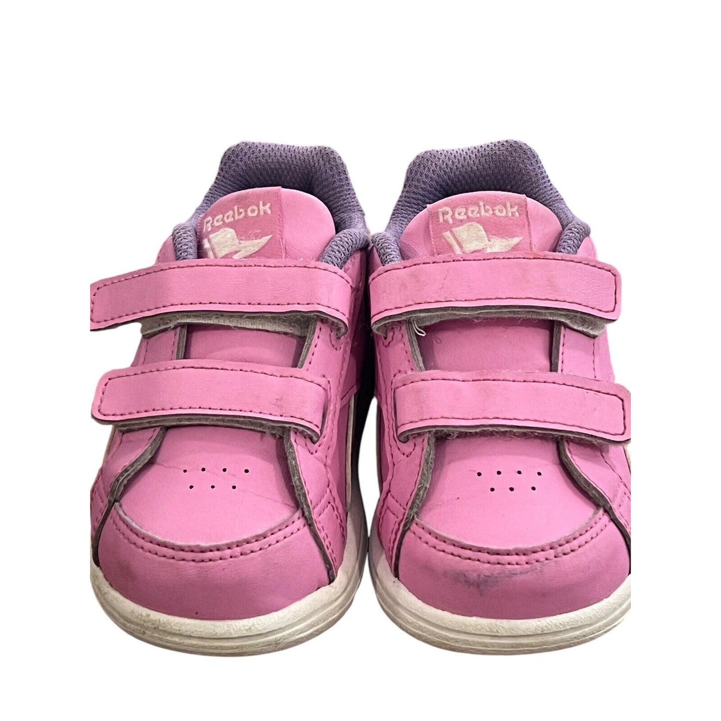 Toddler Girls Shoes Size 6 Reebok Pink Hook Loop Closure Walking Sneakers