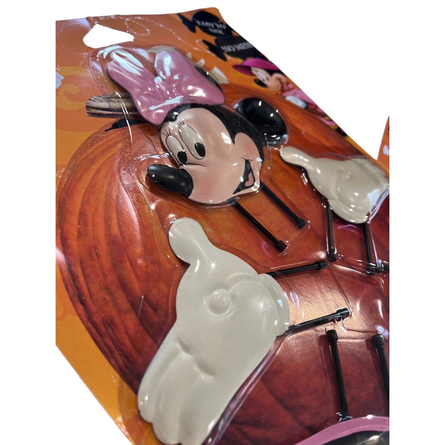 Disney Mickey & Minnie Mouse Pumpkin Push In Halloween Decoration Carving