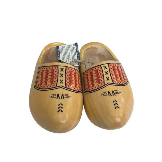 New Decorative Dutch Wooden Clogs Holland VV Geel 13 1/2 CM 21 Hand Painted Set