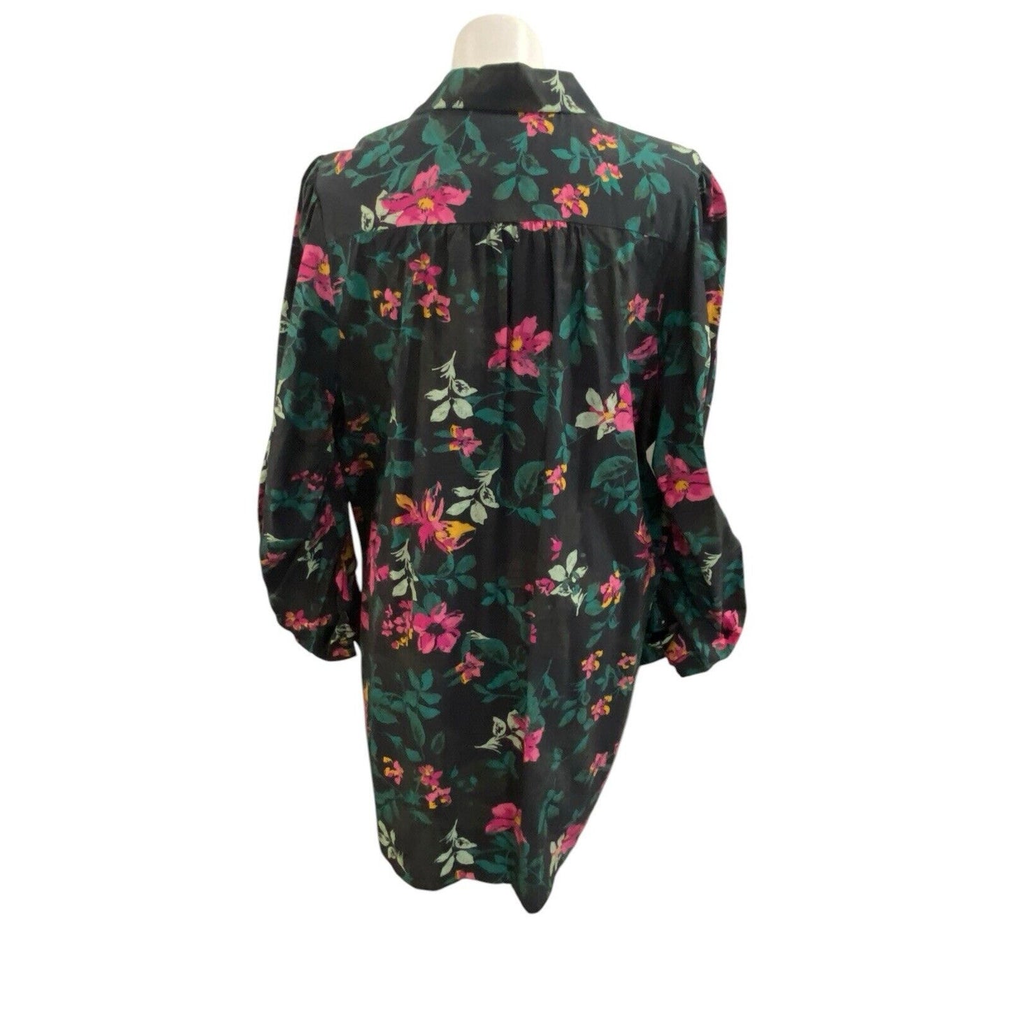 The Drop Blake Long Floral Button Down Jacket Dress Size 3X