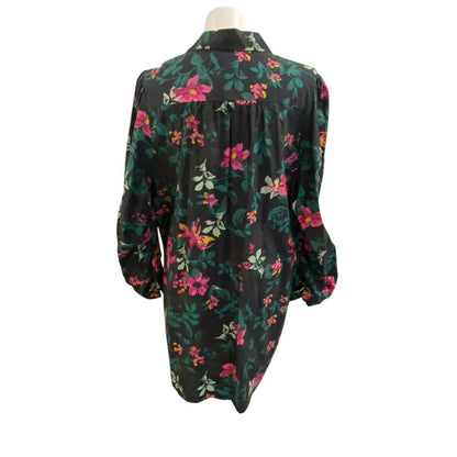 The Drop Blake Long Floral Button Down Jacket Dress Size 3X