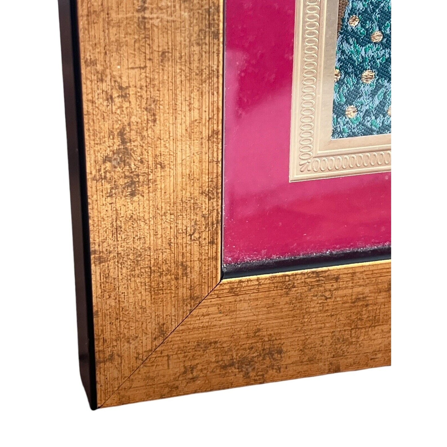 Textile Art Fiber Woven Picture Christmas Staircase Traditional Classic Holiday