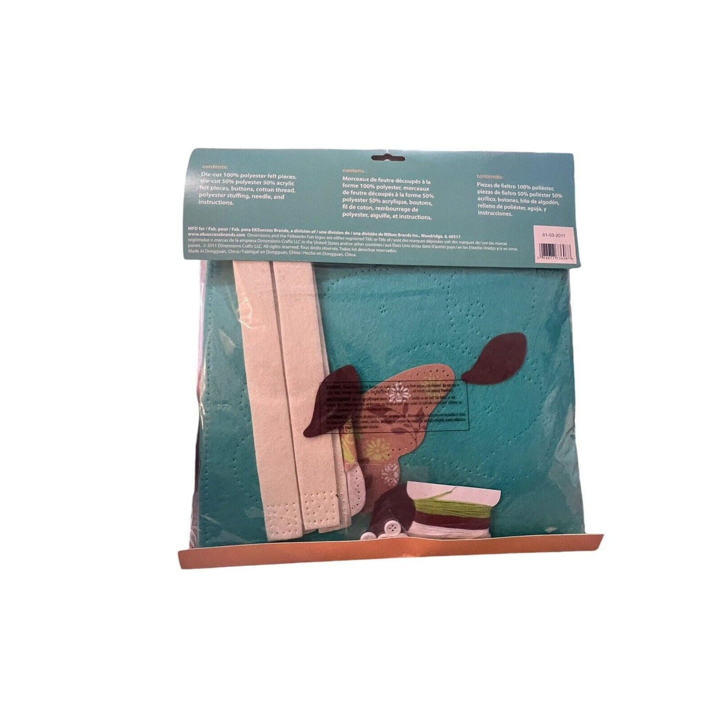 Butterfly Tote Bag Feltworks Fun Embroidery Kit by Dimensions NEW Sealed Kids