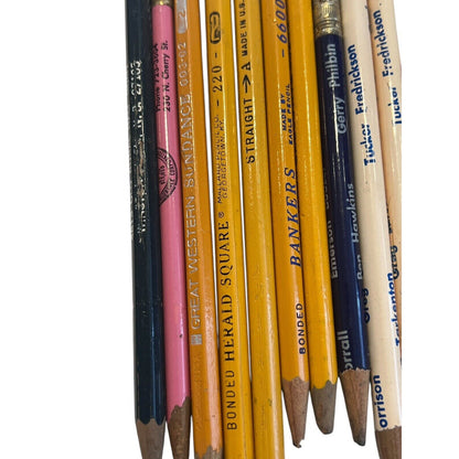 Vintage Pencil Lot of 19 Mallard Eagle Faber General Football Ad Made in USA