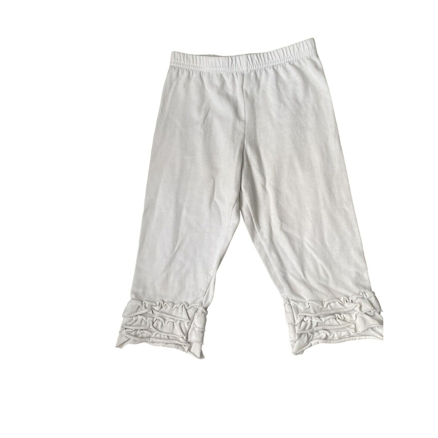 Size 7/8 Kelly's Kids Girls Green Tunic Ruffle Pant Outfit 2 Piece Shirt & Pants