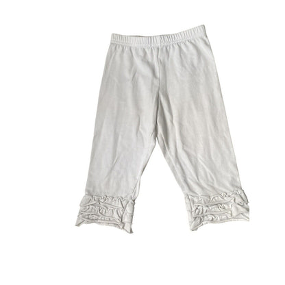 Size 7/8 Kelly's Kids Girls Green Tunic Ruffle Pant Outfit 2 Piece Shirt & Pants