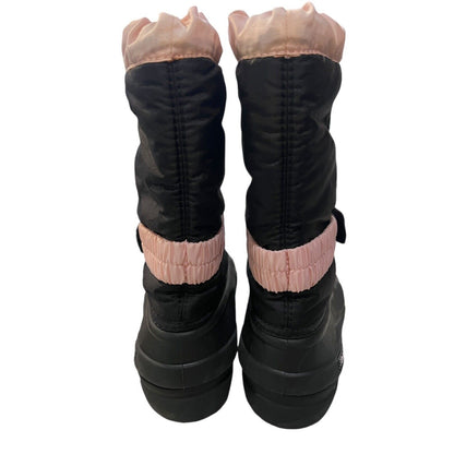 Size 1 Youth Sorel Flurry Boots Pink Purple NY1810-589 Insulated Winter Snow