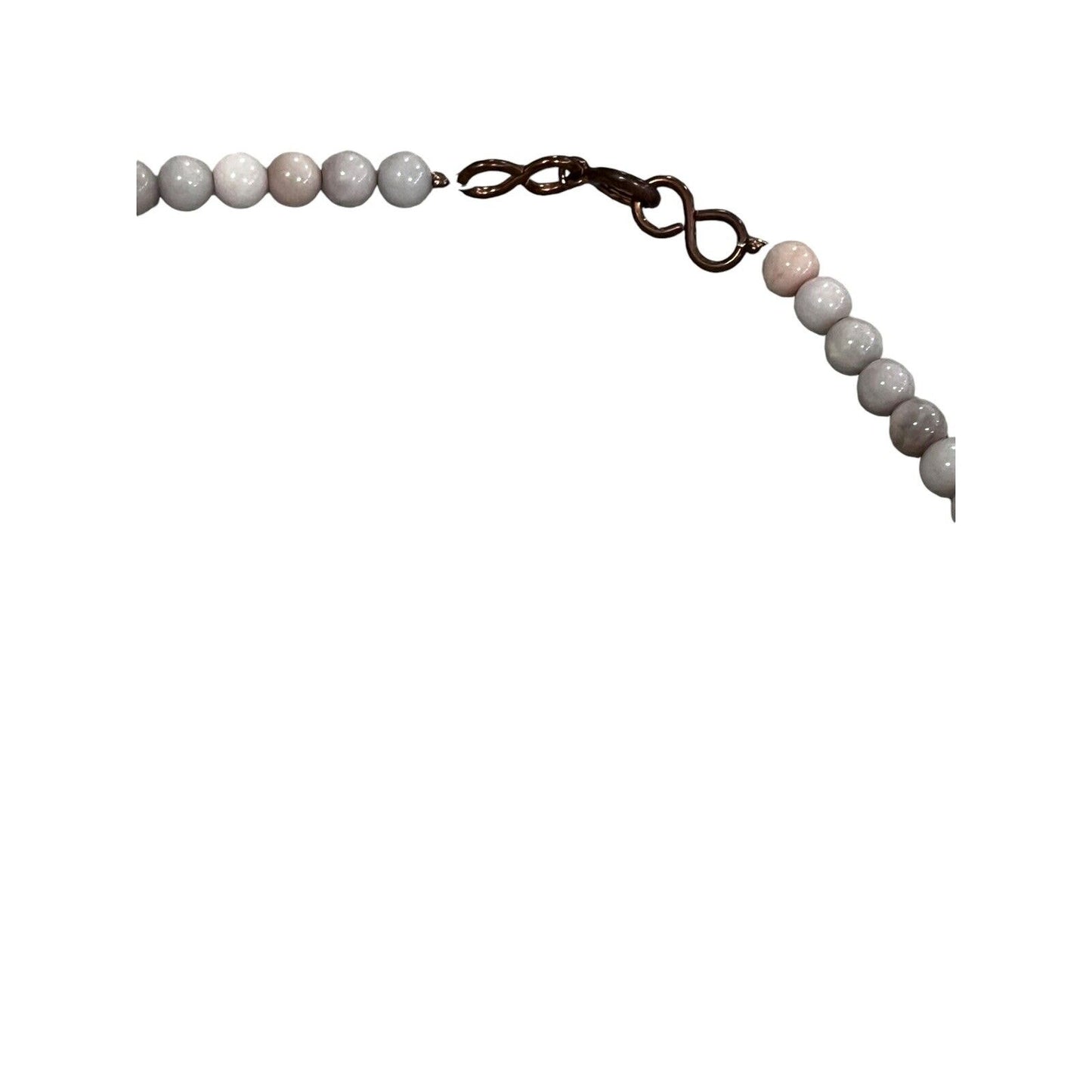 Artsy One Of A Kind Agate Geode Amber Bead Necklace Handmade Copper 24”