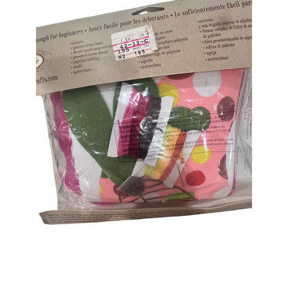 Bird Pillow Handmade Embroidery Kit by Dimensions NEW Sealed Whimsical Cute