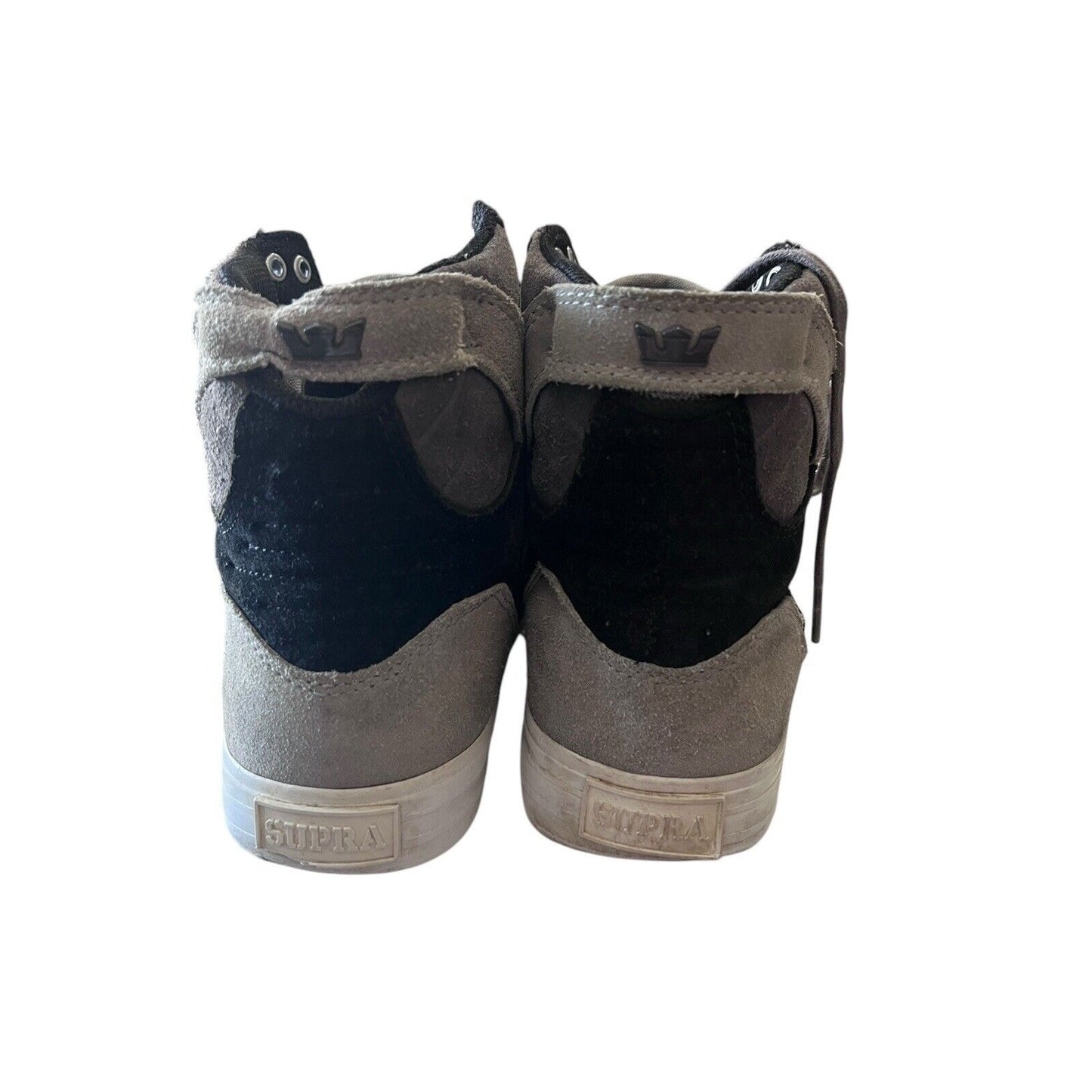 Supra Muska 001 Skytop Gray High Top Size 7.5 Skate Sneaker Shoes Mens Two Tone