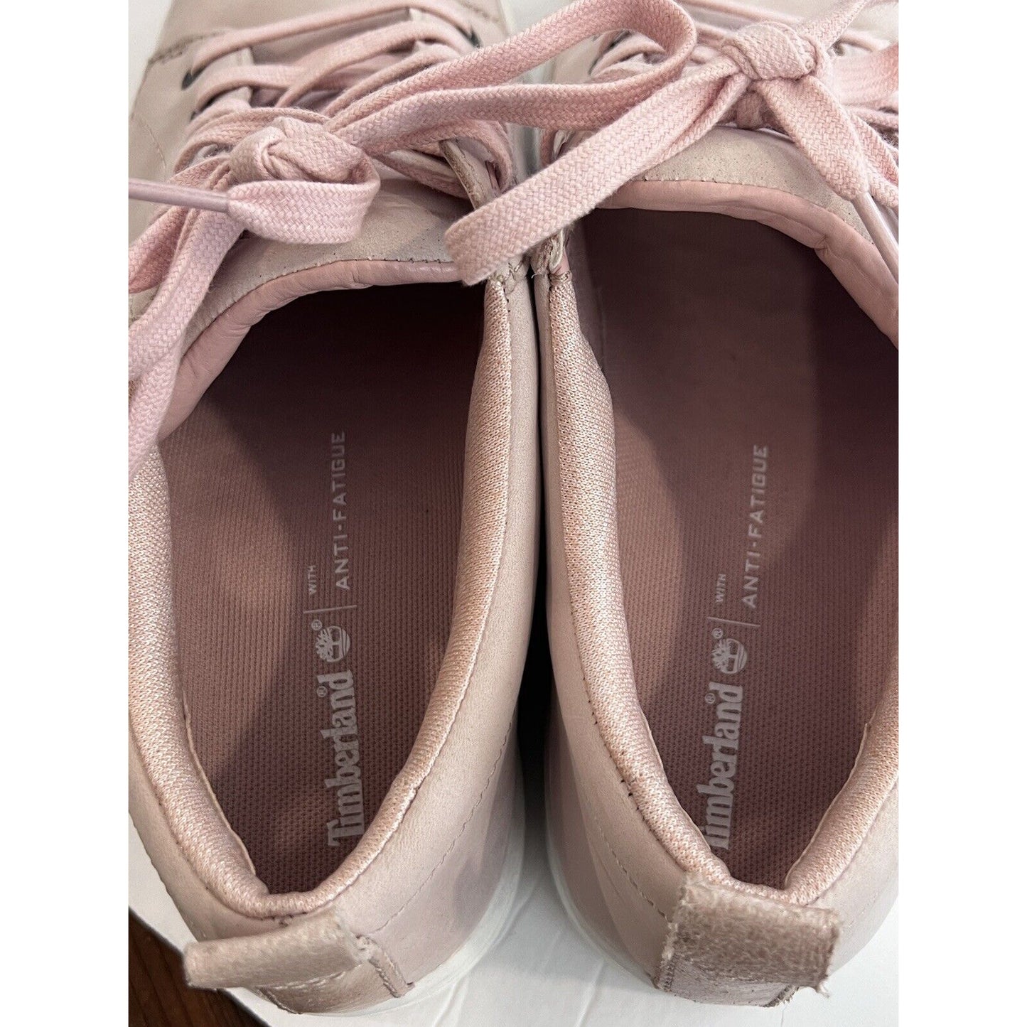 Size 9 TIMBERLAND Women’s MAYLISSA A1I6V Pink Suede Sneaker Lace Up Preppy