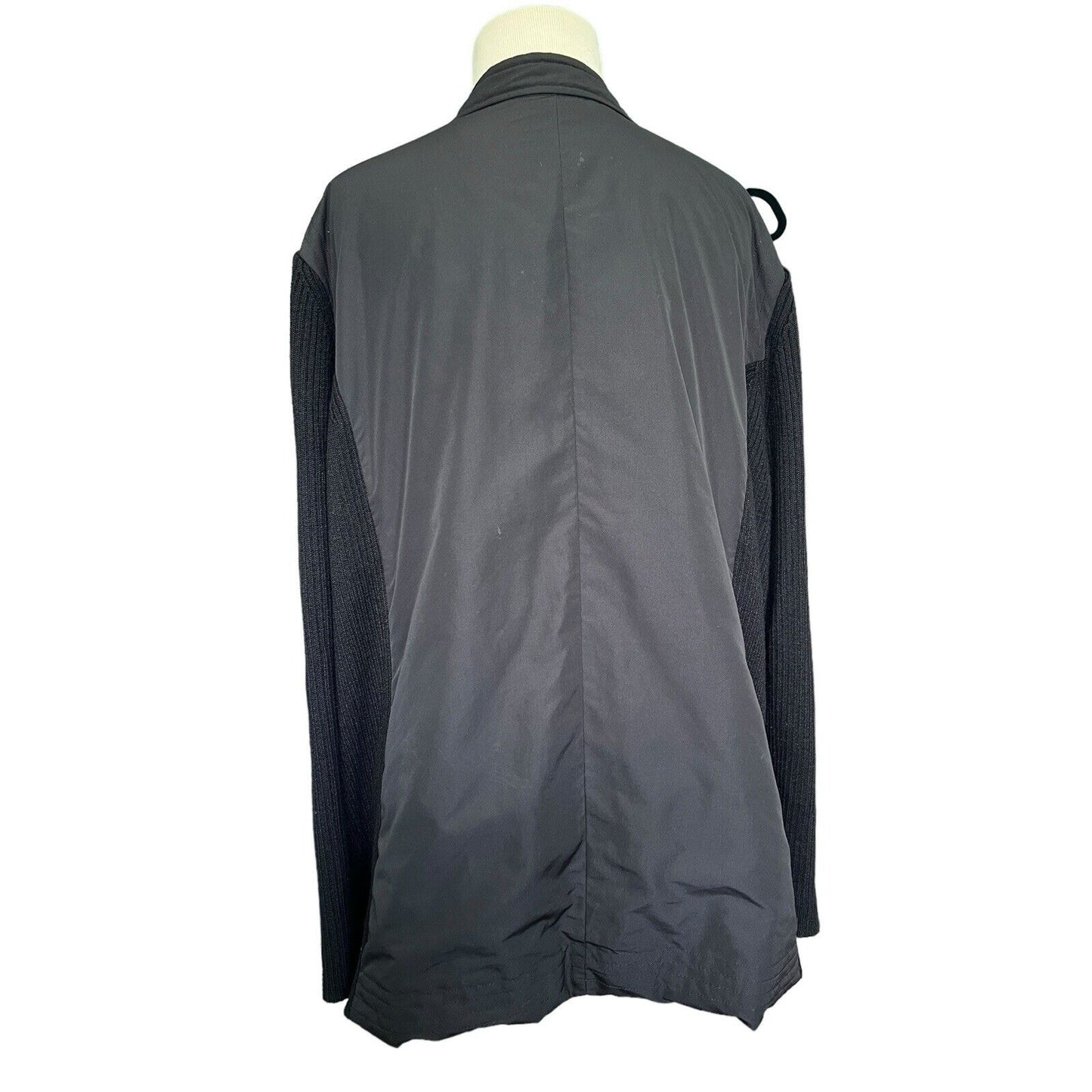 Woman’s Sigrid Olsen Black Sweater Coat Size 2X Plus Size Soft Curvy