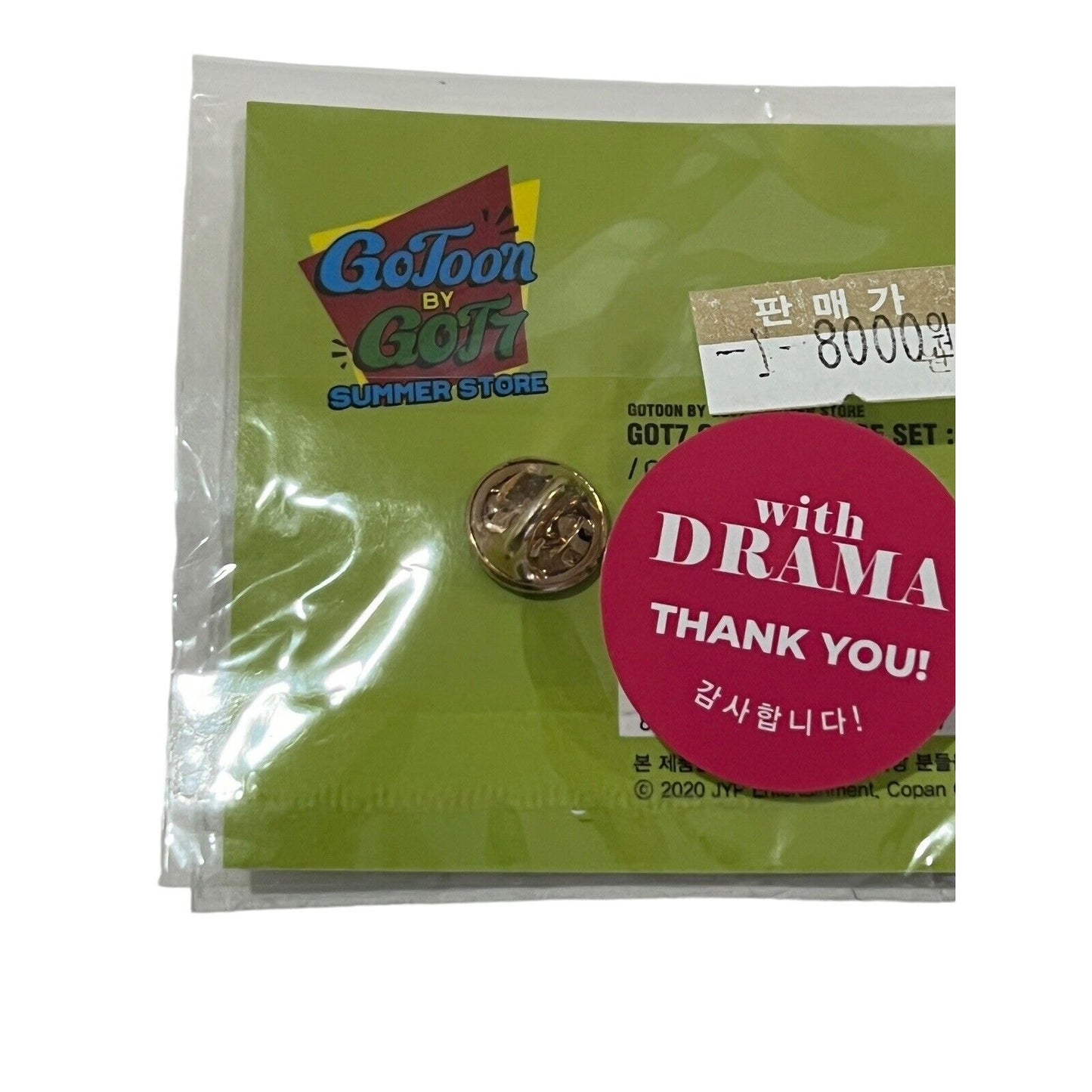 GOT7 GOTOON By GOT7 Summer Store Official Goods GOTOON Badge Set New