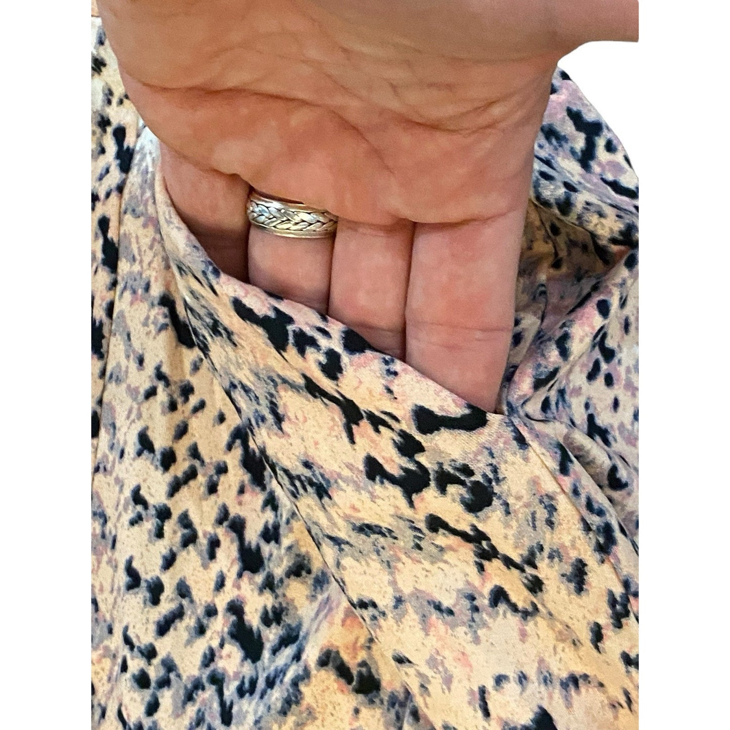 Ninexis Sleeveless Jumpsuit Size L Pink Animal Print Rock