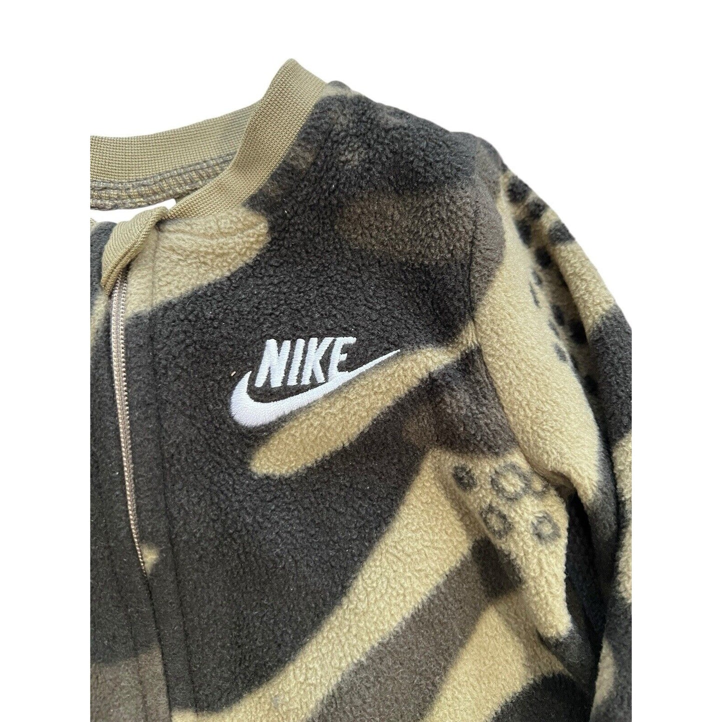 Nike Unisex 9 Month Fleece Pajama Camouflage Footie One Piece