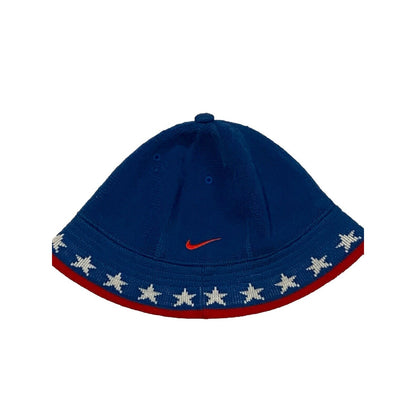 Vintage Nike 76ers Sixers Bucket Hat Red Blue Size M/L Knit Preowned