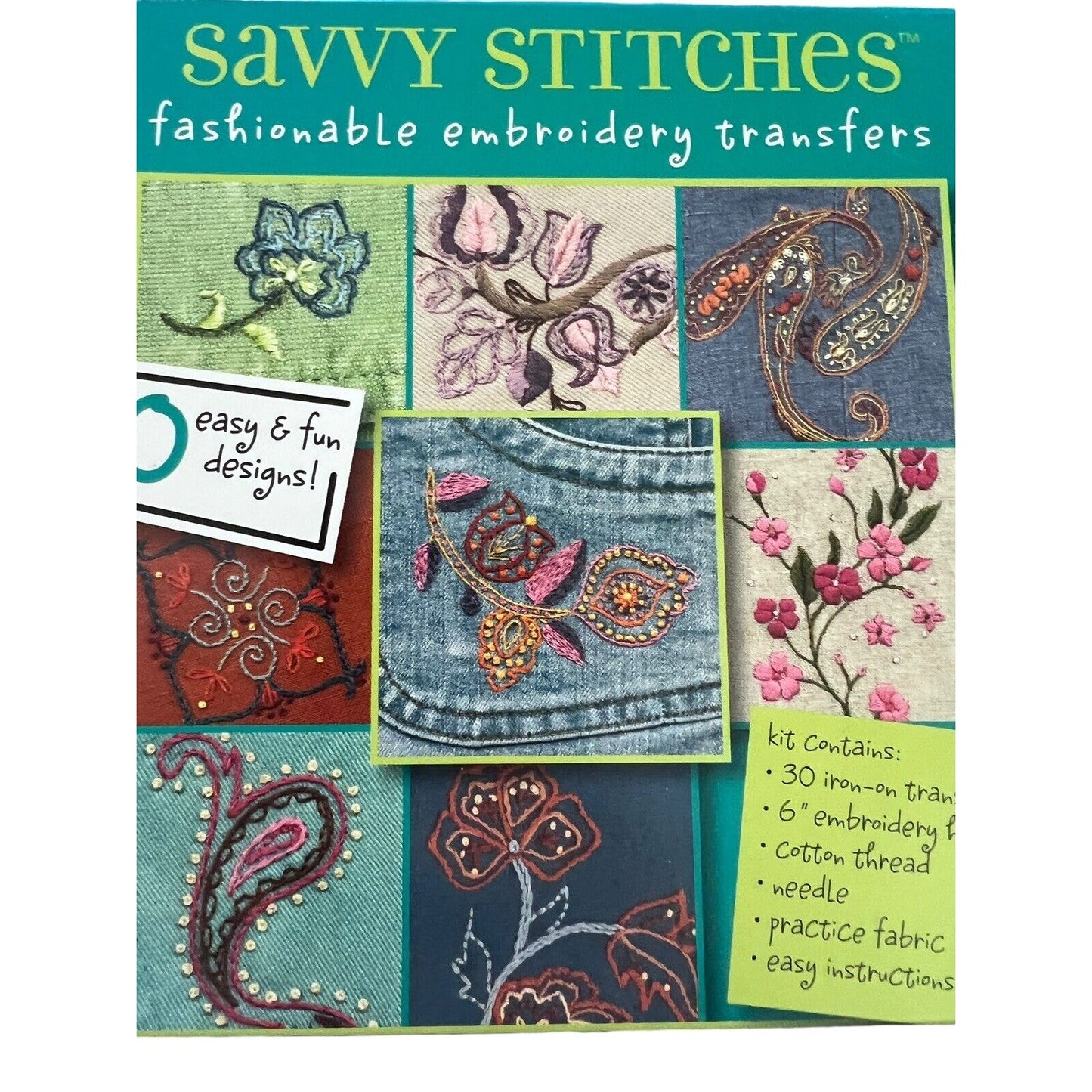 Dimensions Savvy Stitches Embroidery Transfers Divine Style Sewing Craft NEW