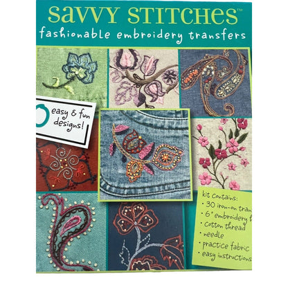 Dimensions Savvy Stitches Embroidery Transfers Divine Style Sewing Craft NEW